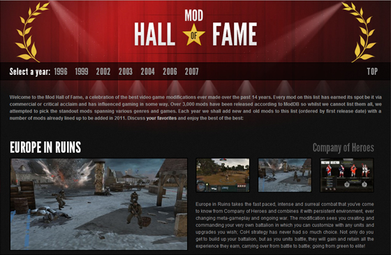 The Modding Hall of Fame feature - 2010 Mod of the Year Awards ...
