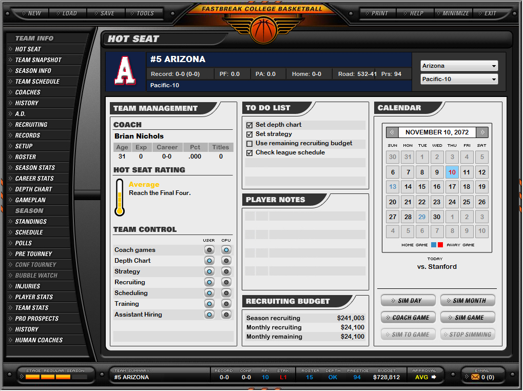 Download Fast Break College Basketball Rapidshare Free Software