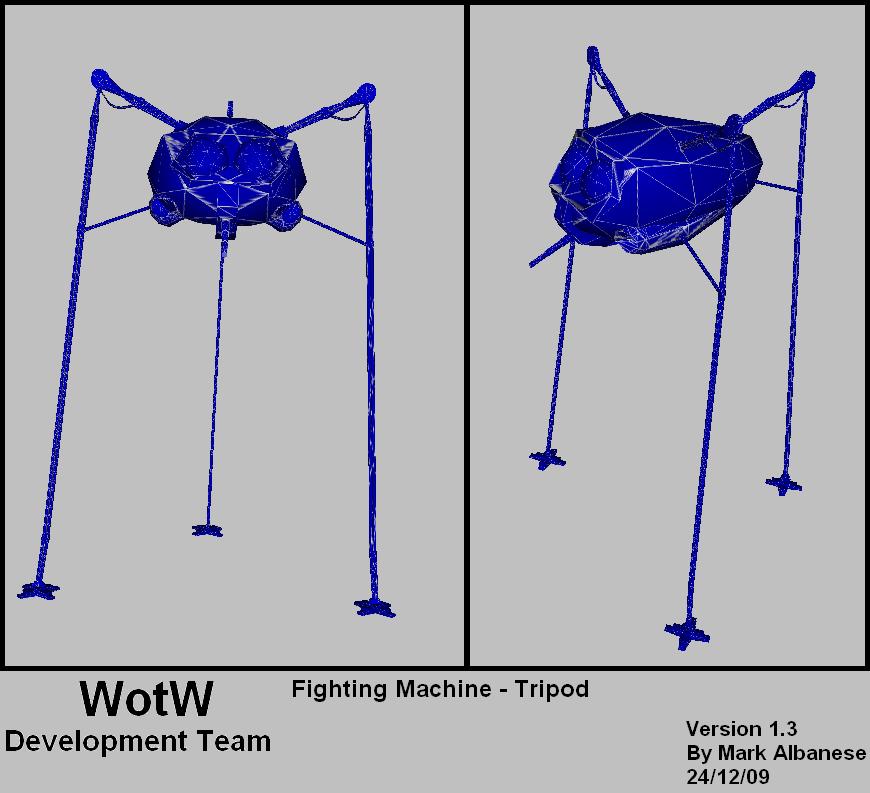 war of the worlds tripod model. Martian Tripod model!
