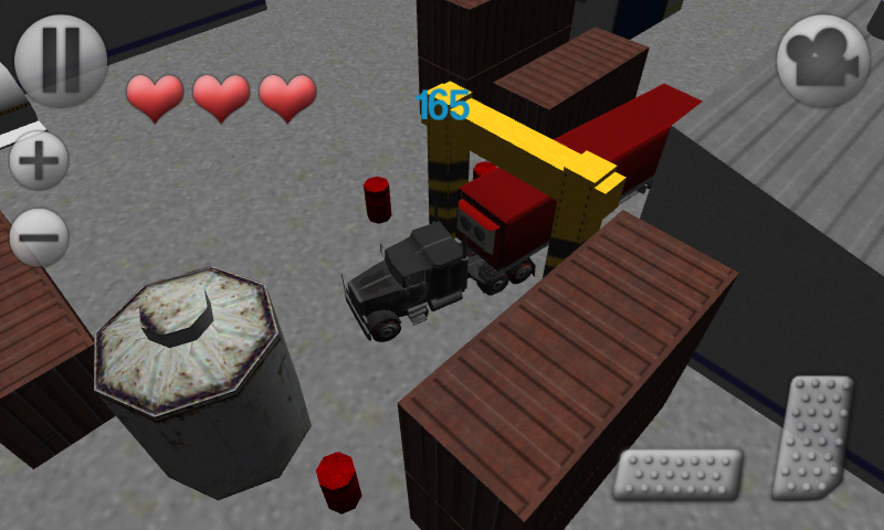 Скриншоты игры 3D Truck Parking на телефон, планшет Андроид.