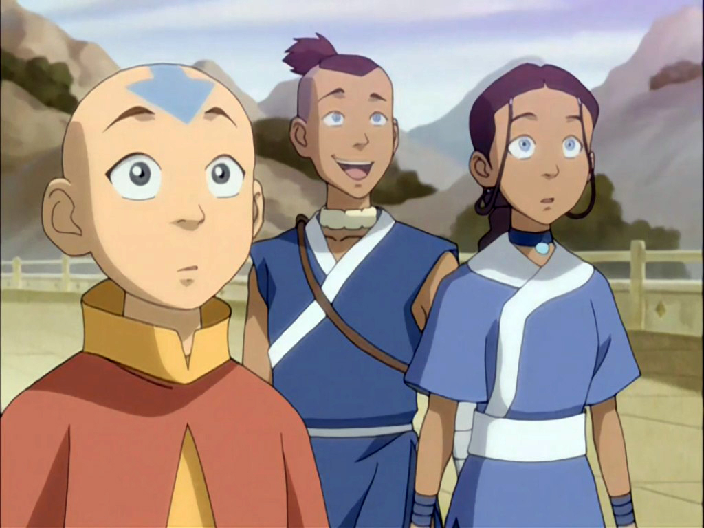 Katara Aang Sokka Avatar The Last Airbender Wallpaper Avatar The Gambaran