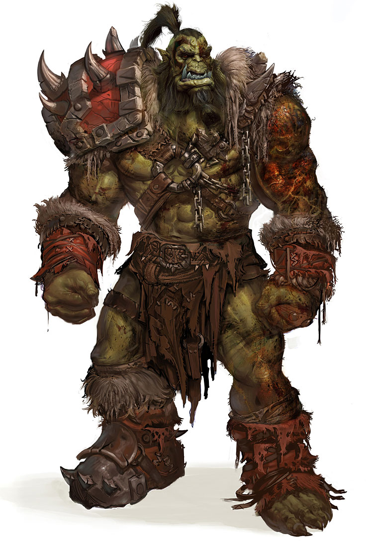 mists of pandaria game concept image - Orc clan and Orks fantasy and 