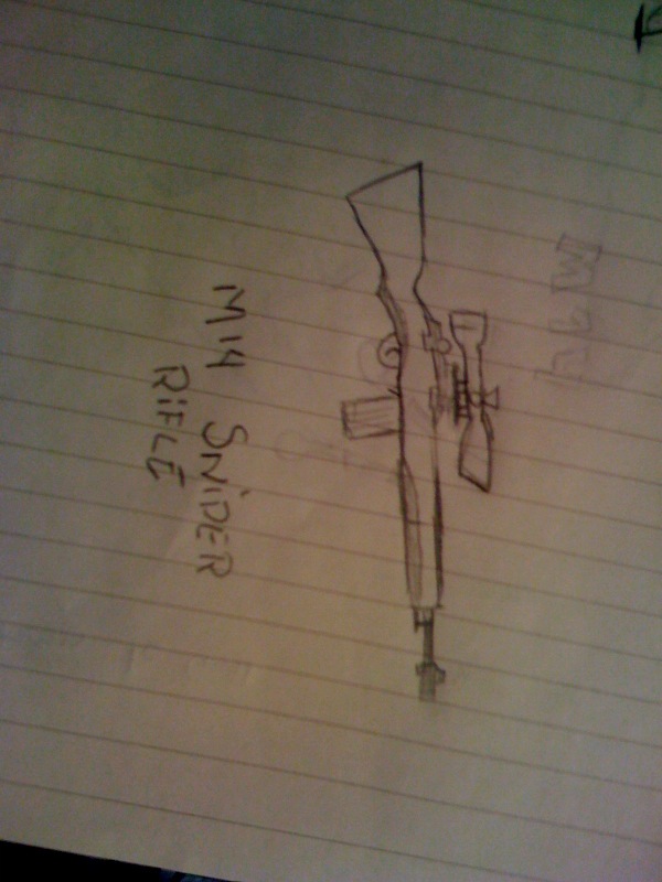 rifle concept. M14 Sniper Rifle Concept