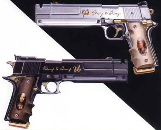 Ebony And Ivory Pistols 102