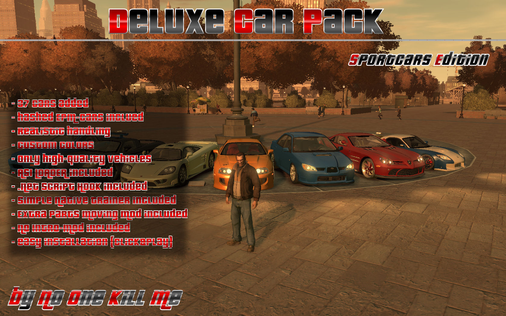Deluxe Car Pack - Sportcars Edition V1.0 Installer mod for Grand Theft
