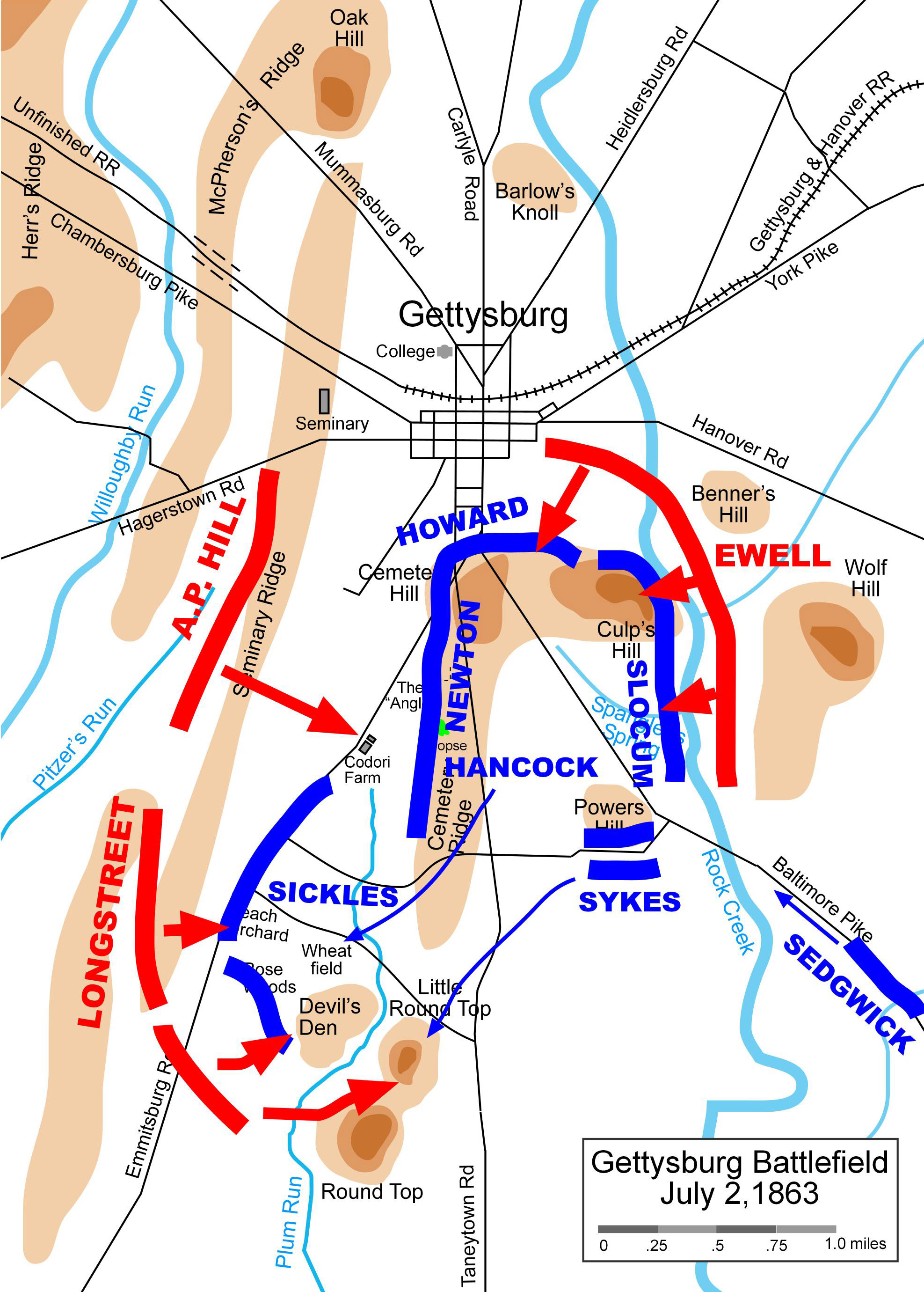 map gettysburg        <h3 class=