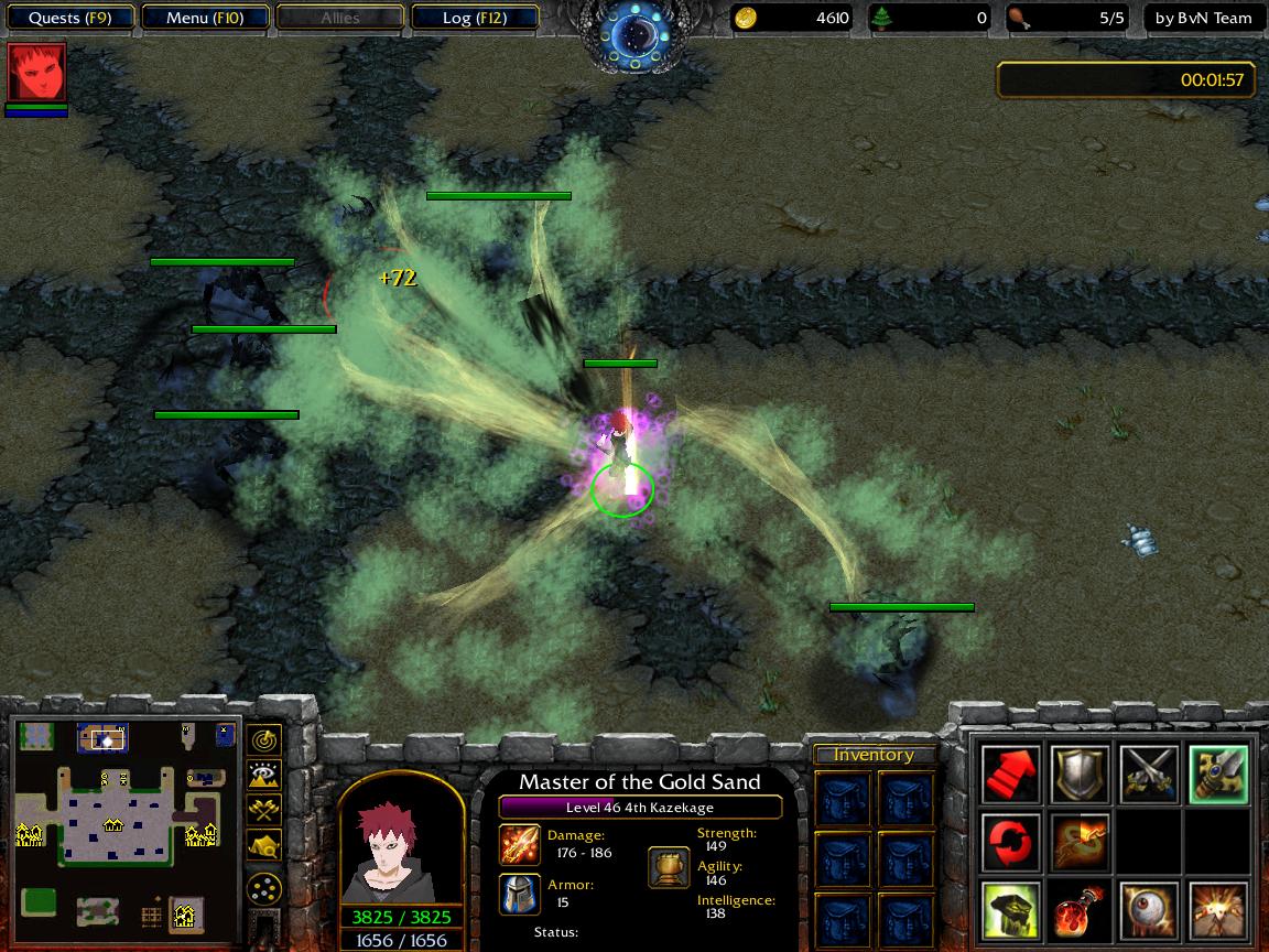  Gold Sand image - Bleach vs Naruto Mod for Warcraft III: Frozen Throne