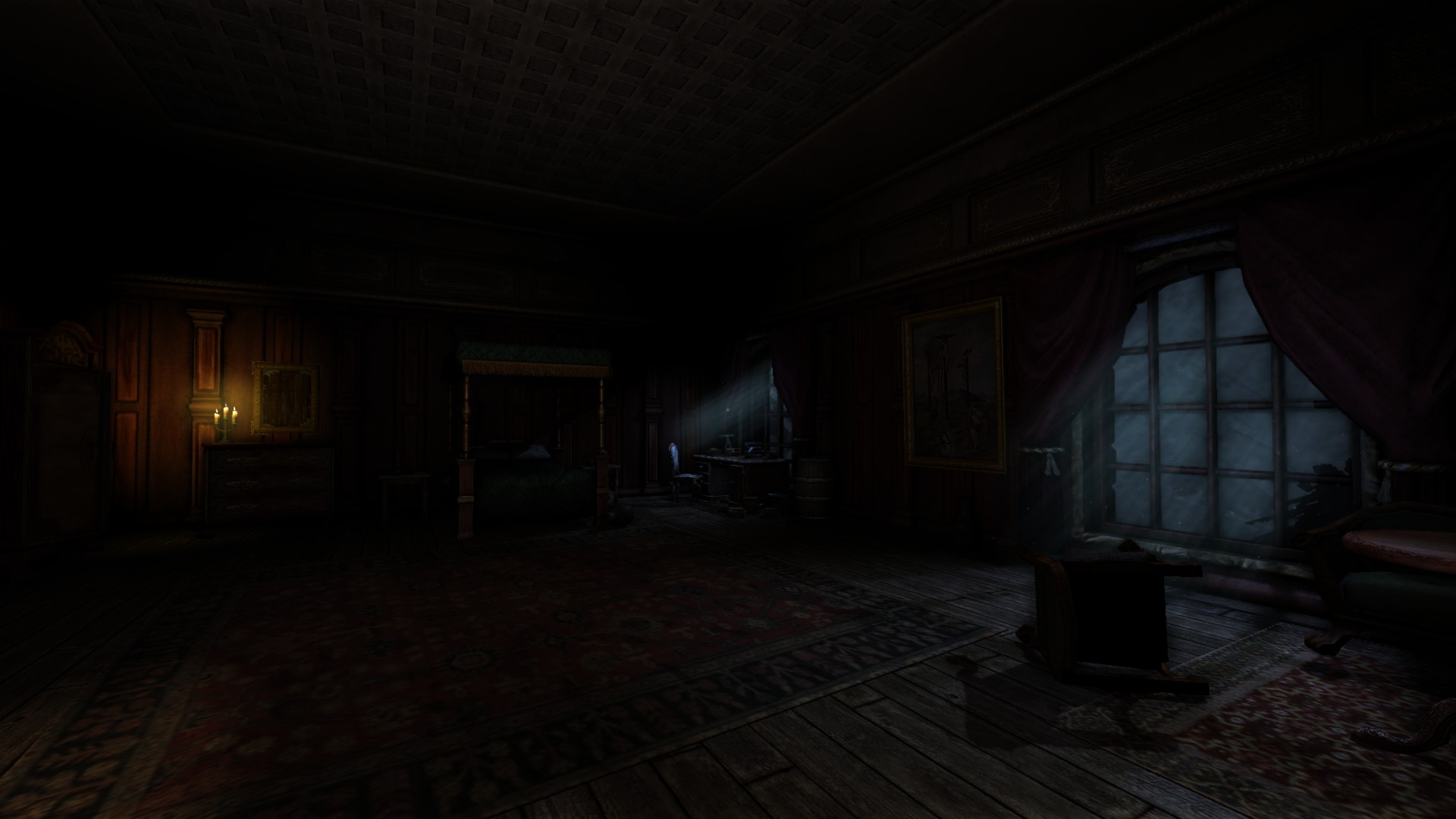 Dark Castle Bedroom