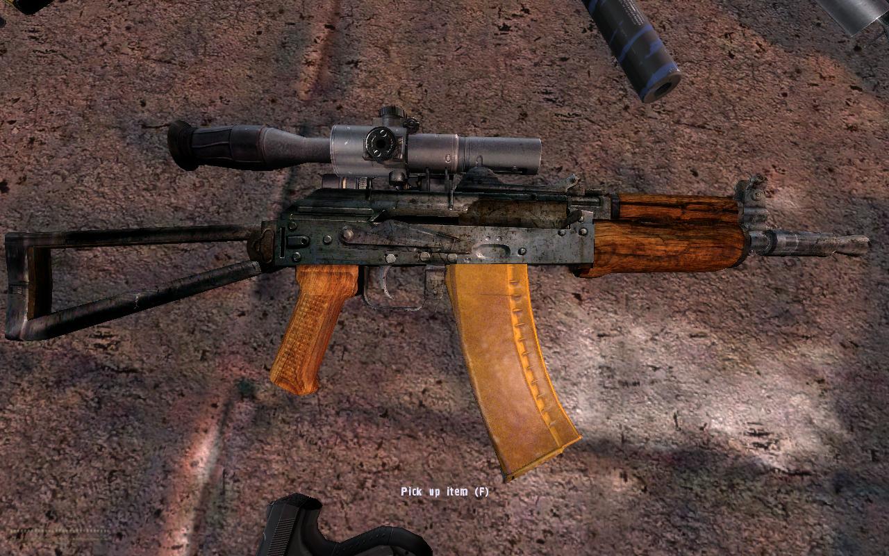 Rusty Aks74u Image The Armed Zone Mod For Stalker Call Of