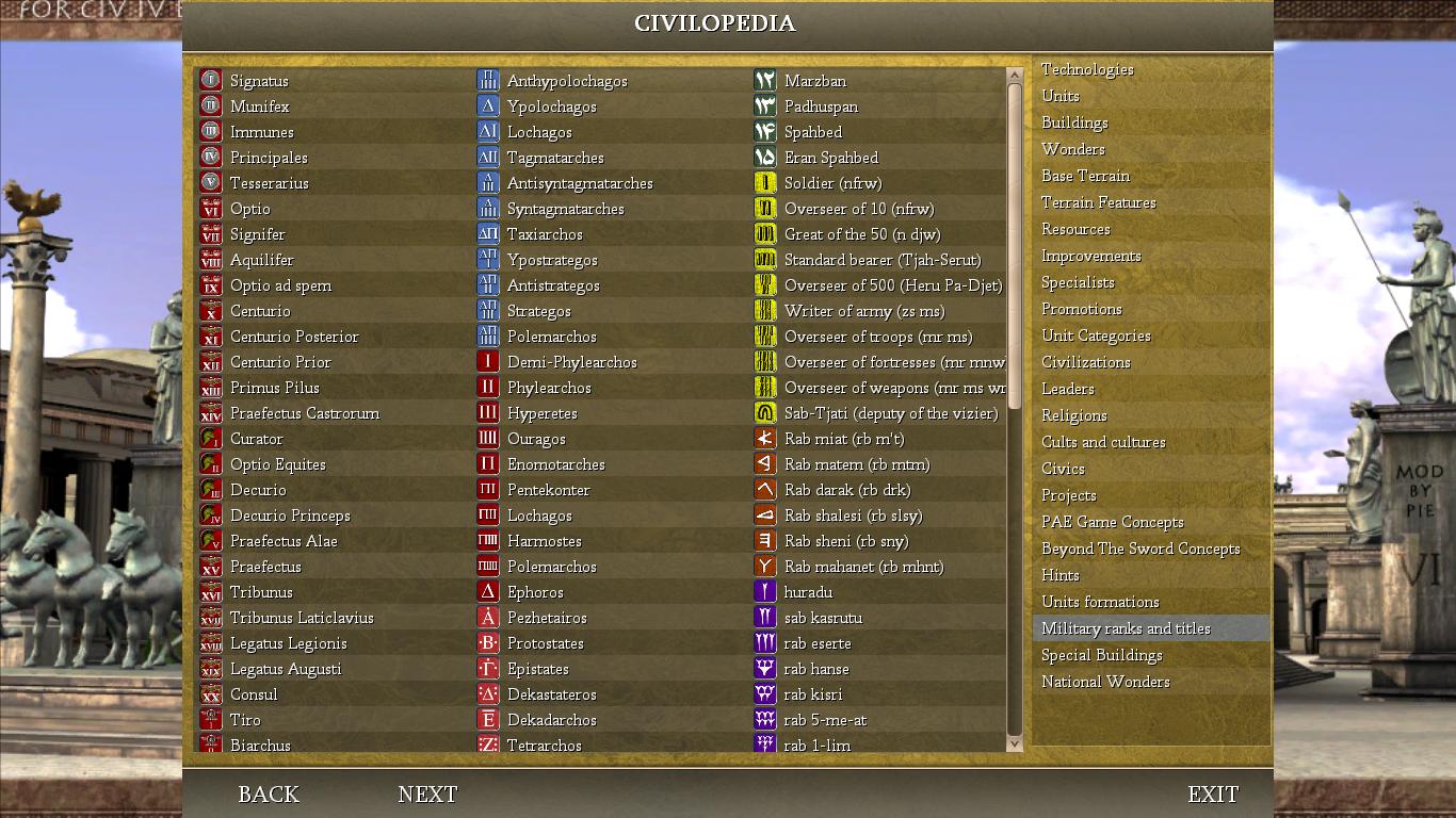 Pae Ranks Image Pie S Ancient Europe Vi Mod For Civilization Iv