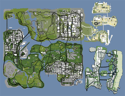 gta 3 map. Map Mock-up