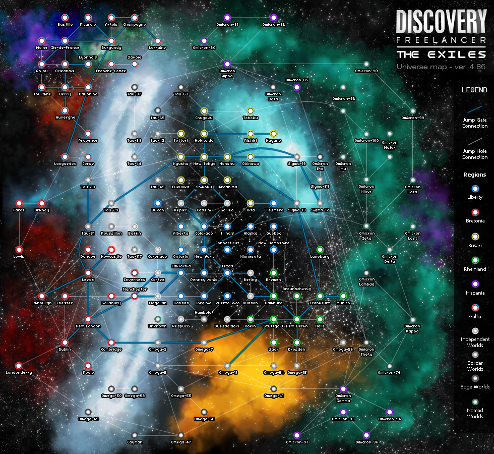 Discovery 4.86 system map