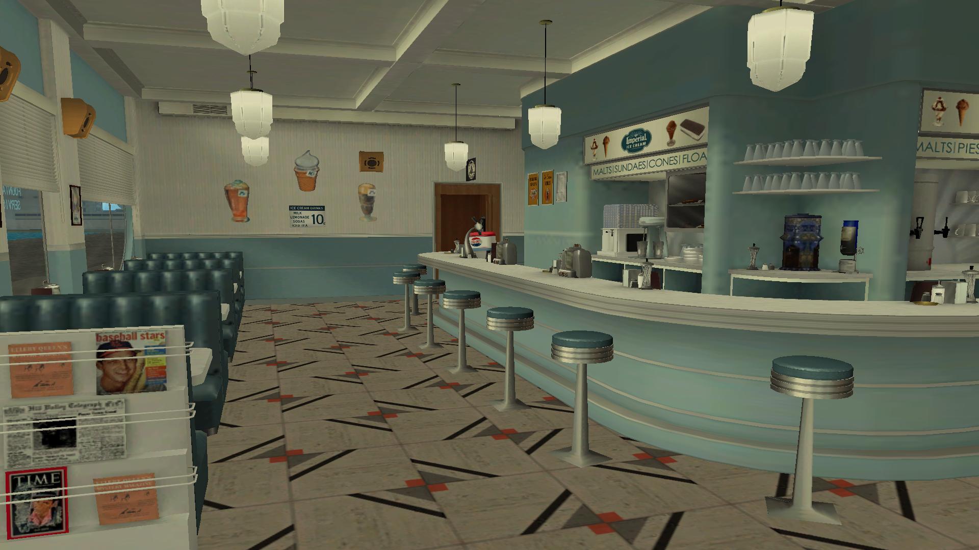 1955 Lou's Cafe - In Game - Day image - Back to the Future: Hill Valley