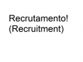 recrutamento(recruitment