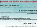 Flying Bundle has points and referral system now!