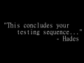 This concludes your testing sequence...