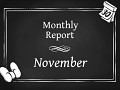 November 2016 Progress Report