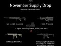 November's Supply Drop: New guns and sights!