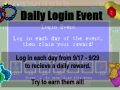 Daily Login Event