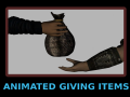 Animated giving items  