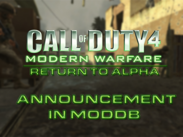 Announcement mod on ModDB