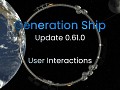 Release 0.61.0 - User Interactions