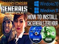 How to use CDs to Install C&C Generals Zero Hour on Windows 11