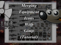 Merging equipment icons with Gimp