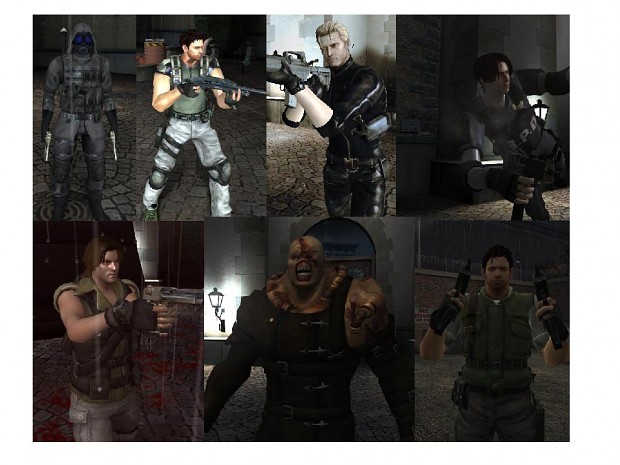 Resident Evil skins pack
