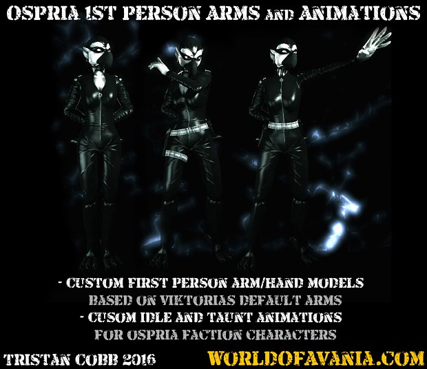 Ospria 1st Person Arms + Custom Animations
