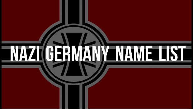Nazi Germany Name List