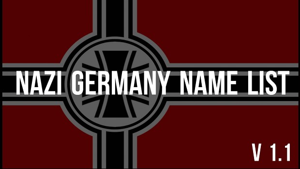 Nazi Germany Name List 1.1 update