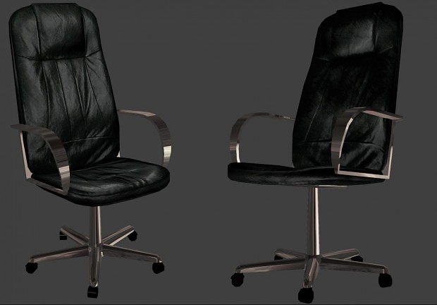 Chrome office chair