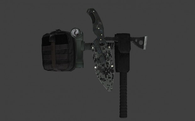 Military-like Defuse Kit + Weapons