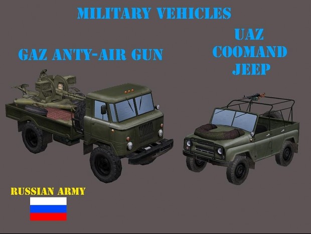 GAZ and UAZ Military vehicles