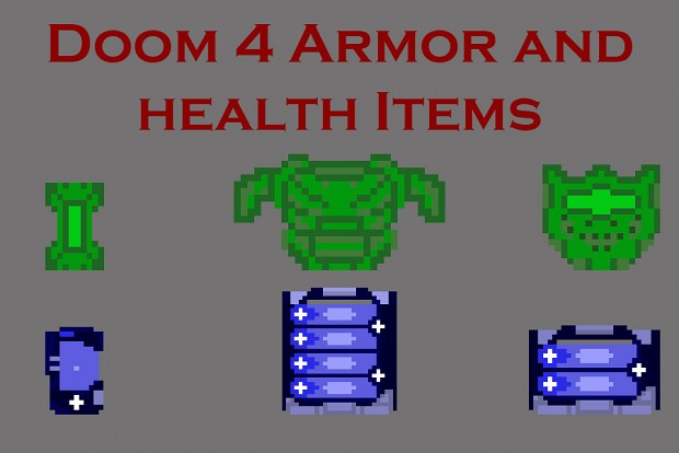 Doom 4 Armor and Health Items