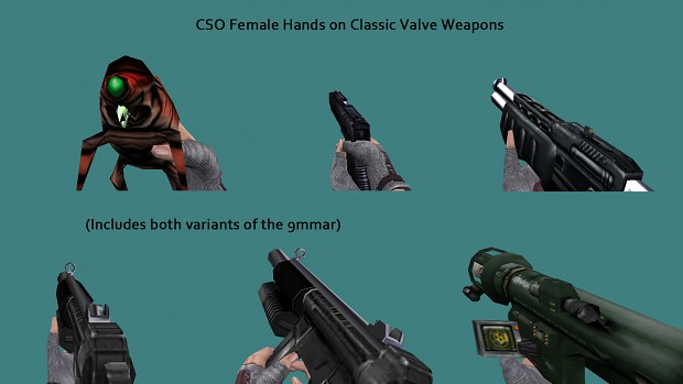 CSO Female Hands - Classic Valve Weapons