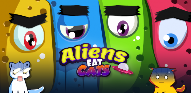 Aliens eat cats : puzzle game