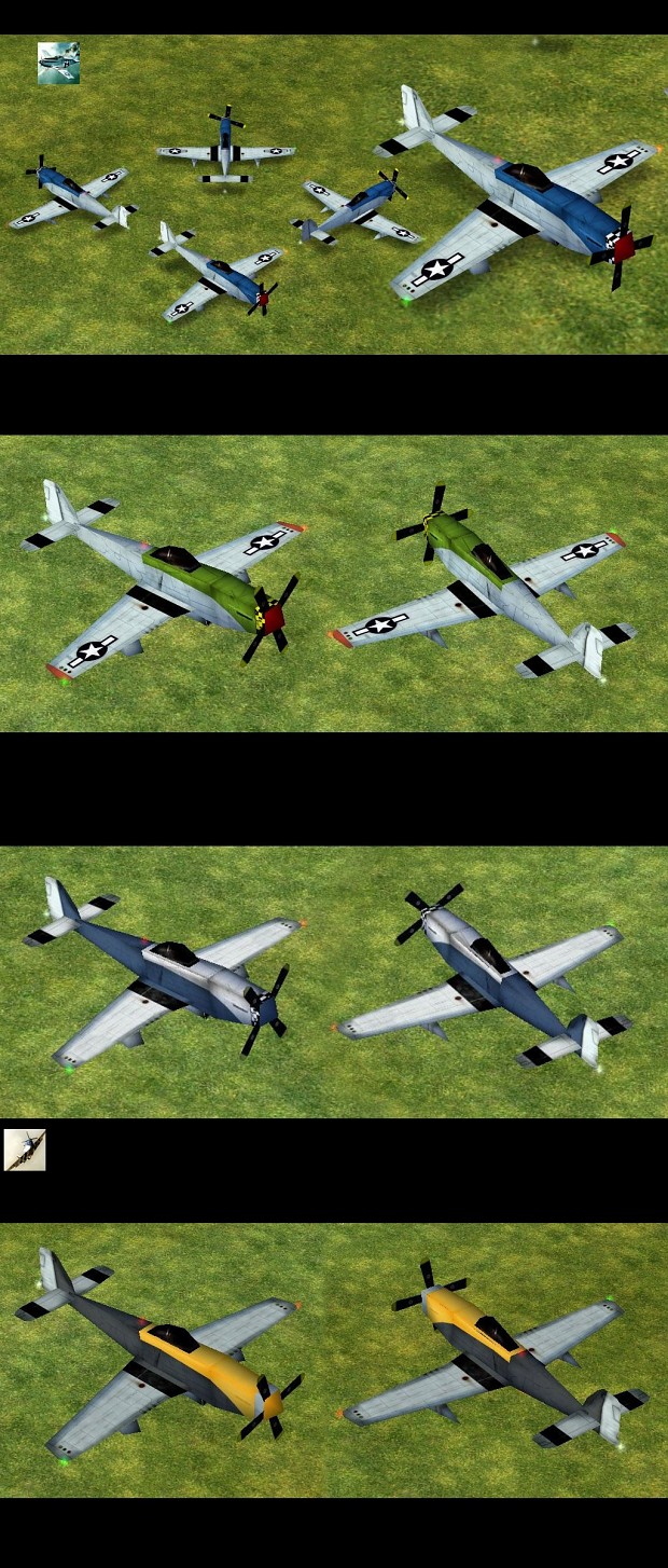 New Skins for P-51 Mustang