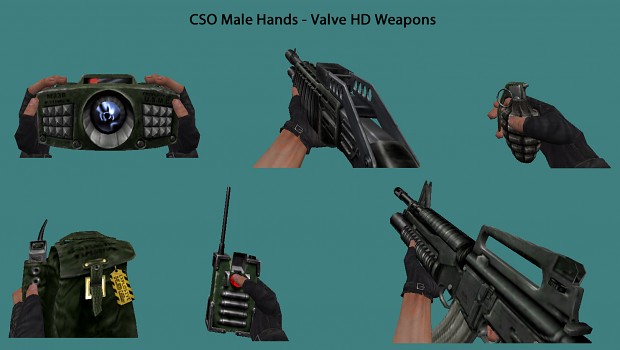 CSO Male Hands (HD Valve Weapons) - OpFor