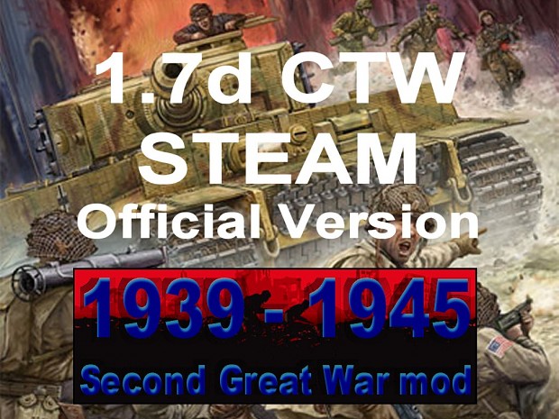 1939-1945 Second Great War 1.7d CTW STEAM