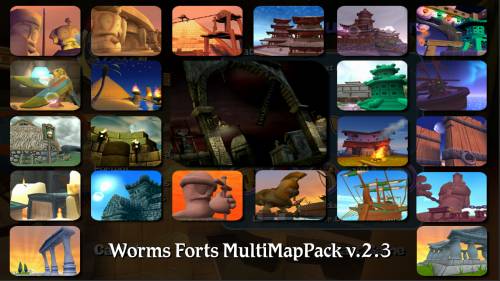 Worms Forts: Multiplayer Map Pack V2.3