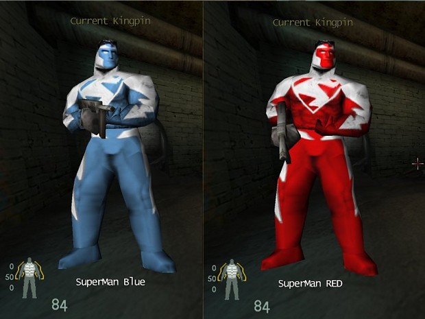 Red & Blue Superman Skins