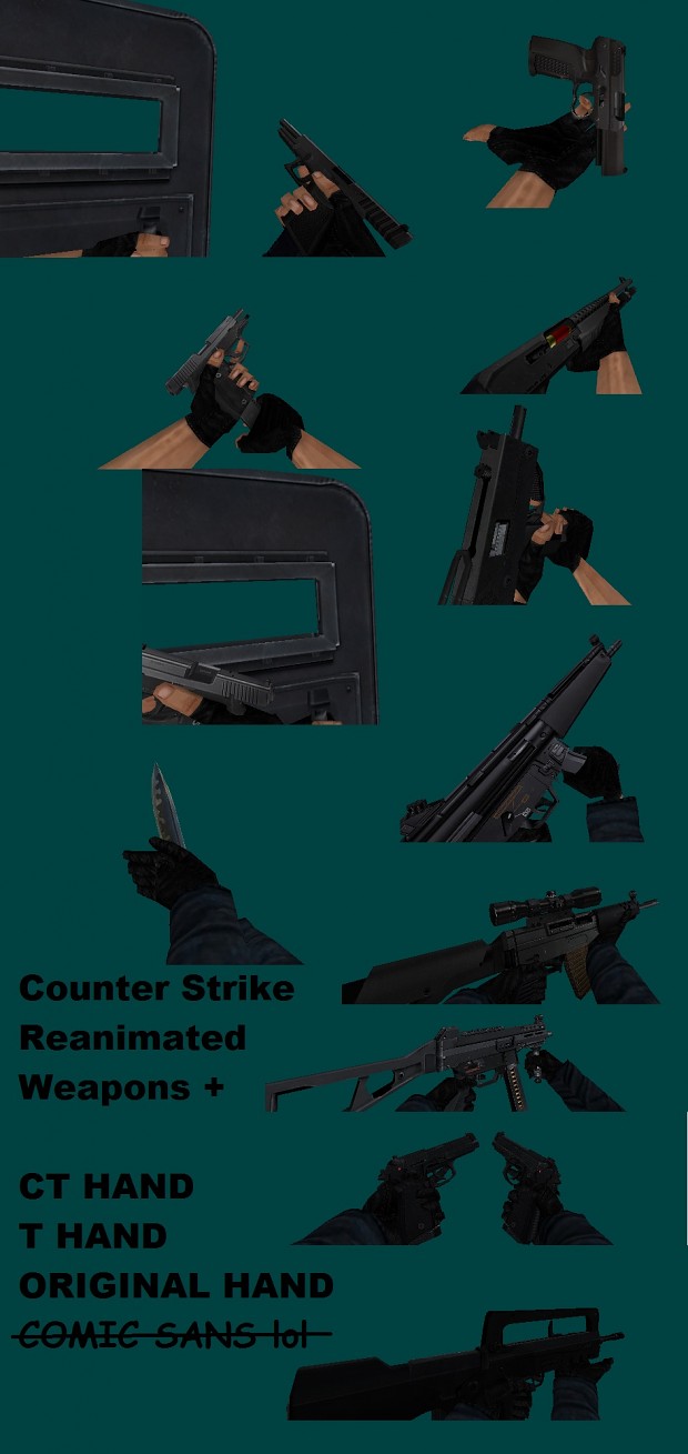 Counter Strike 1.6 reanimated weapons + Update