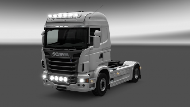 Scania With Small And Big Lights