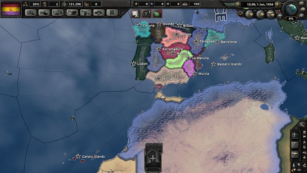 Divided Spanish States