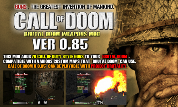 CALL OF DOOM V0.85 : COD Style 70 Weapons for DOOM