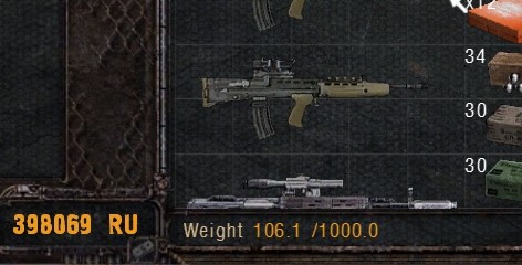 1000 carryweight (v.1.3003) (can be changed)