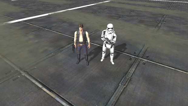 First Order Trooper and Updated Han Solo skin