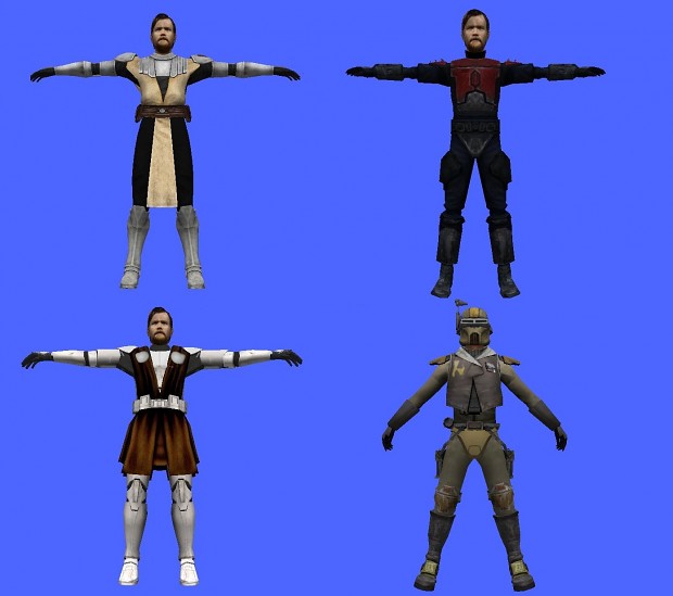 Obi Wan alternative costume asset Pack